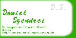 daniel szendrei business card